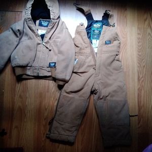 Walls Boys jacket and overalls lot
